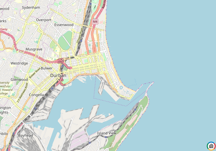 Map location of South Beach